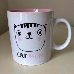 Cat Lover Cat Mom Coffee Mug Ceramic Cup New white pink mom sister daughter Gift